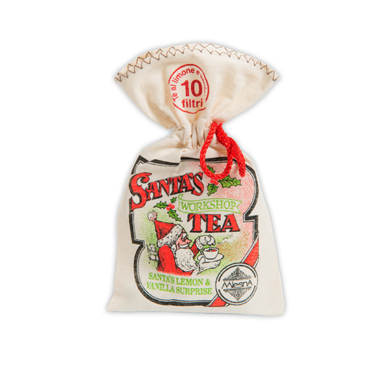 Sacchettino in cotone Santa’s Workshop Tea al limone e vaniglia
