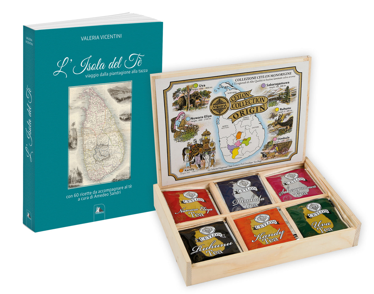 Confezione CEYLON ORIGIN COLLECTION + LIBRO "L'Isola del te"